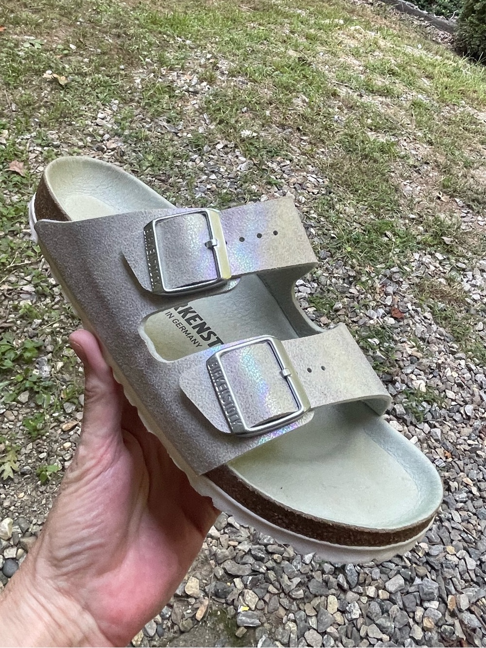Birkenstock Arizona Iridescent Sandals Size 40